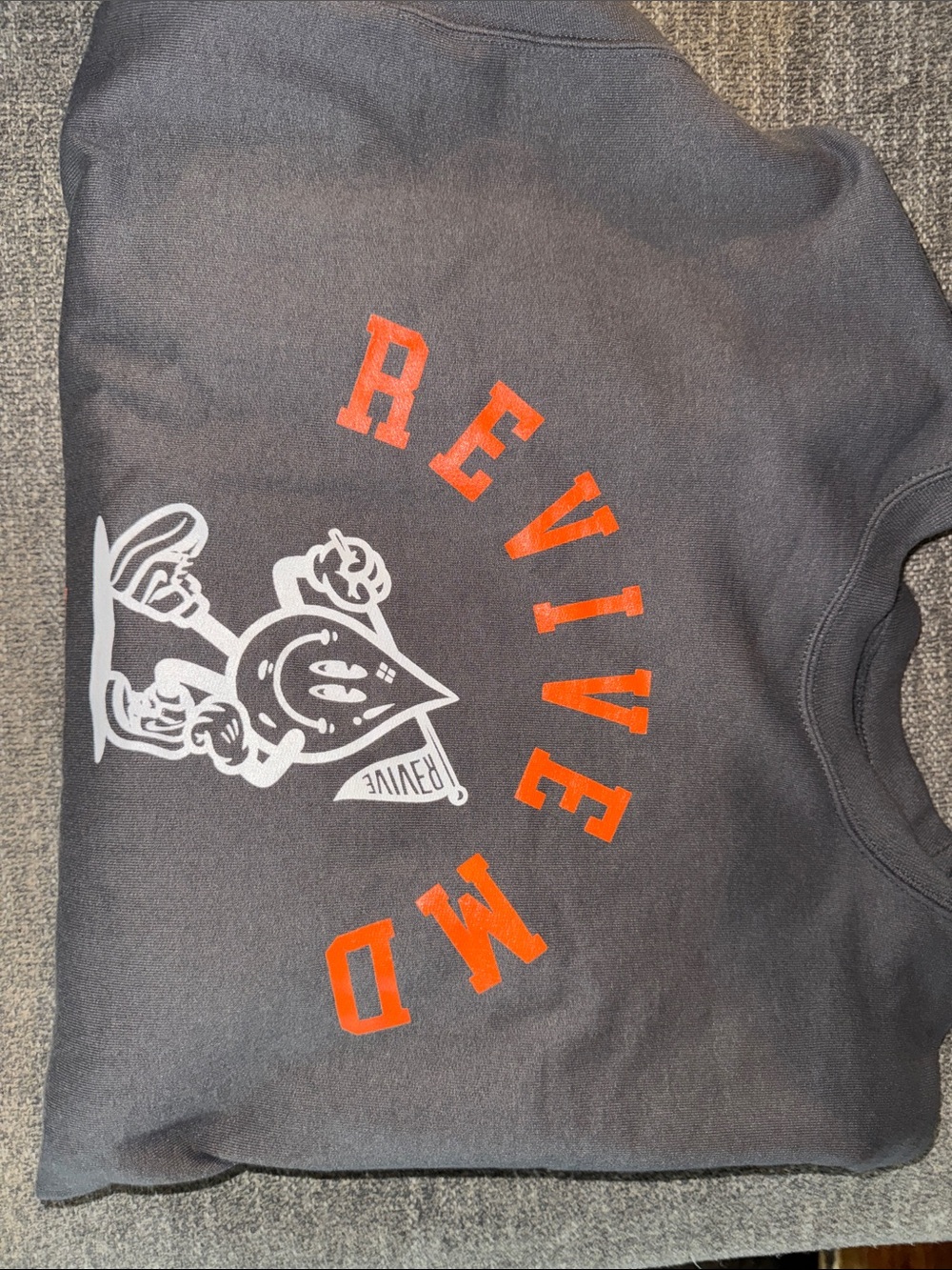 Men’s  RMD health supplements Graphic Sweatshirt with Orange Logo